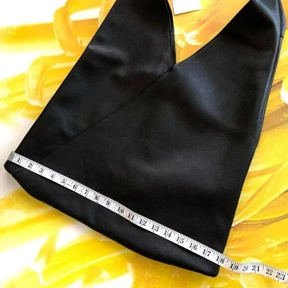 New✨ CHEVAL FIRENZE Italian Genuine Leather Large Slouchy Triangle Hobo Bag